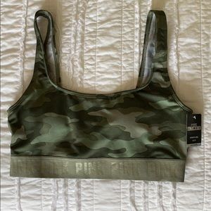 NWT VS PINK Camo Sports Bra
